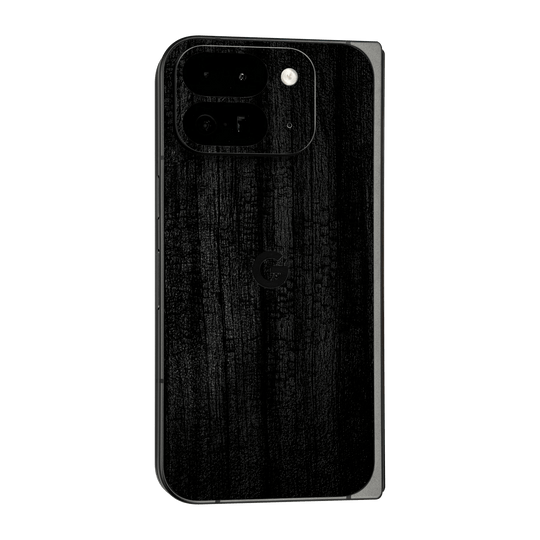 Google Pixel 9 Pro FOLD Luxuria Black Charcoal Black Dragon Coal Stone 3D Textured Skin Wrap Sticker Decal Cover Protector by QSKINZ | qskinz.com