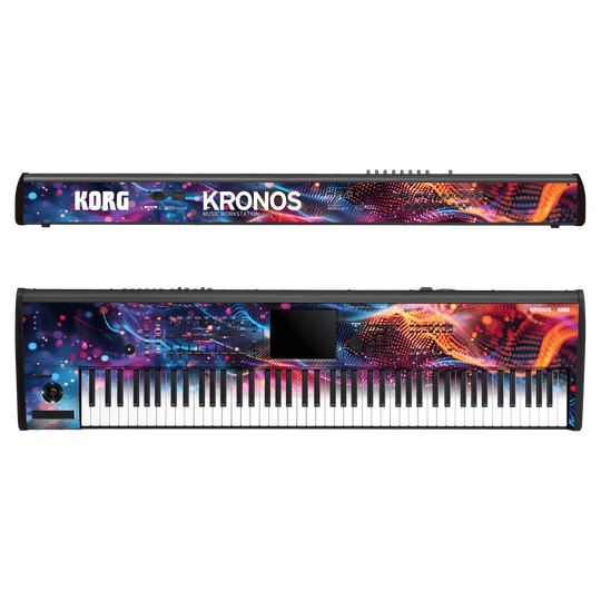 Korg Kronos 2 Music Workstation (88 keys) Jordan Rudess Collection Velocity Rift Skin, Wrap, Decal by Keyskinz | qskinz.com