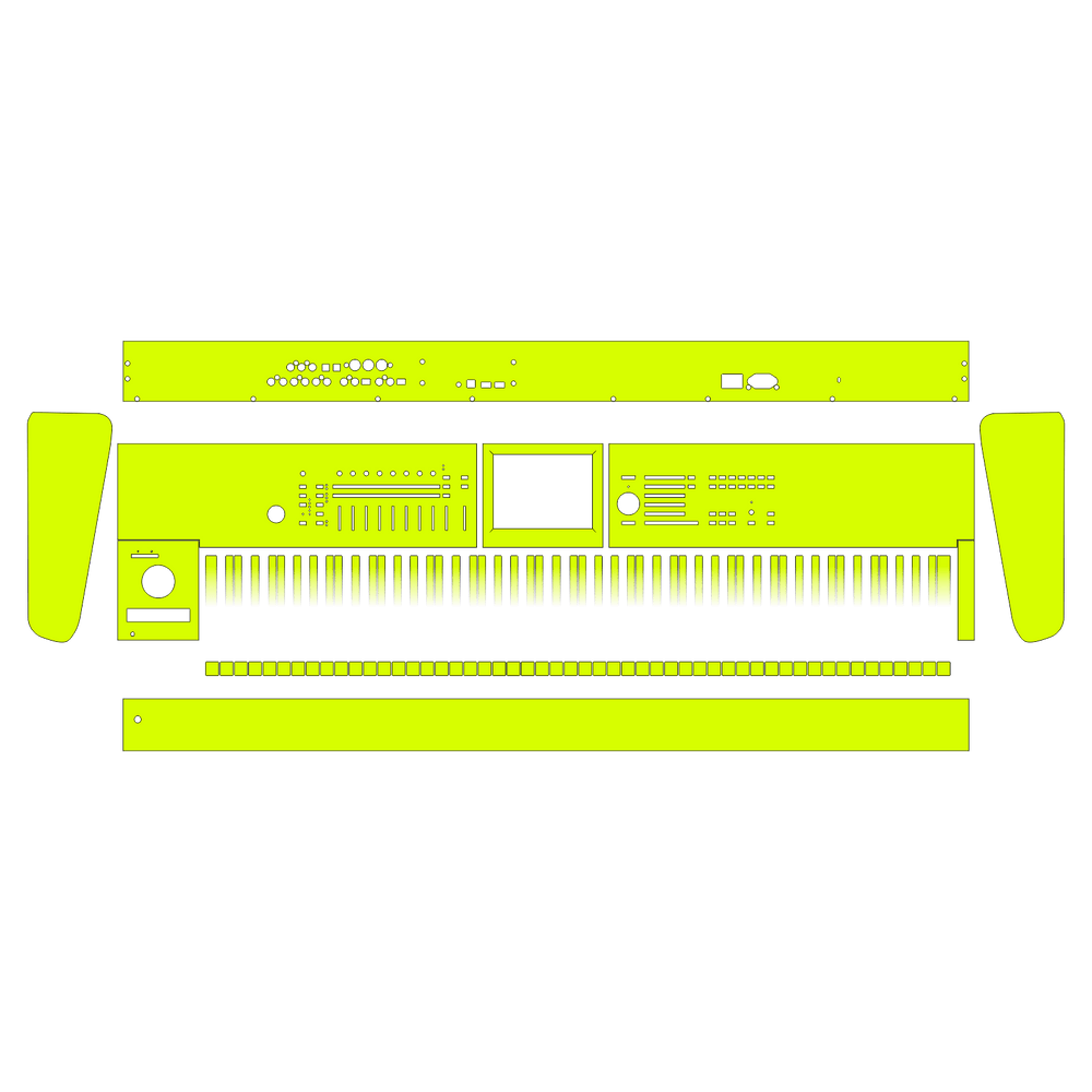 KORG Kronos 2 Music Workstation (88 keys) SIGNATURE Swirltro Skin