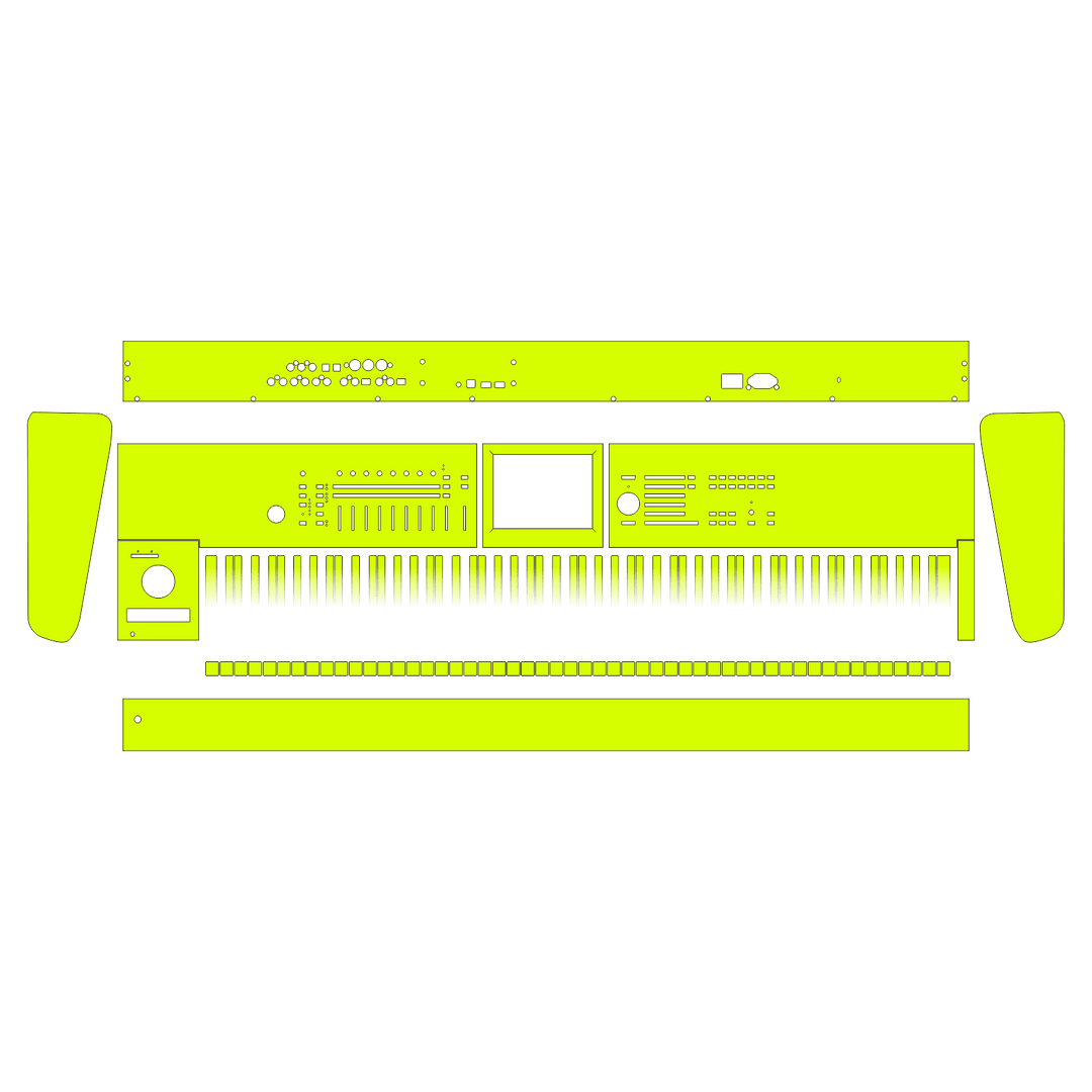 KORG Kronos 2 Music Workstation (88 keys) SIGNATURE Grungetrace Skin