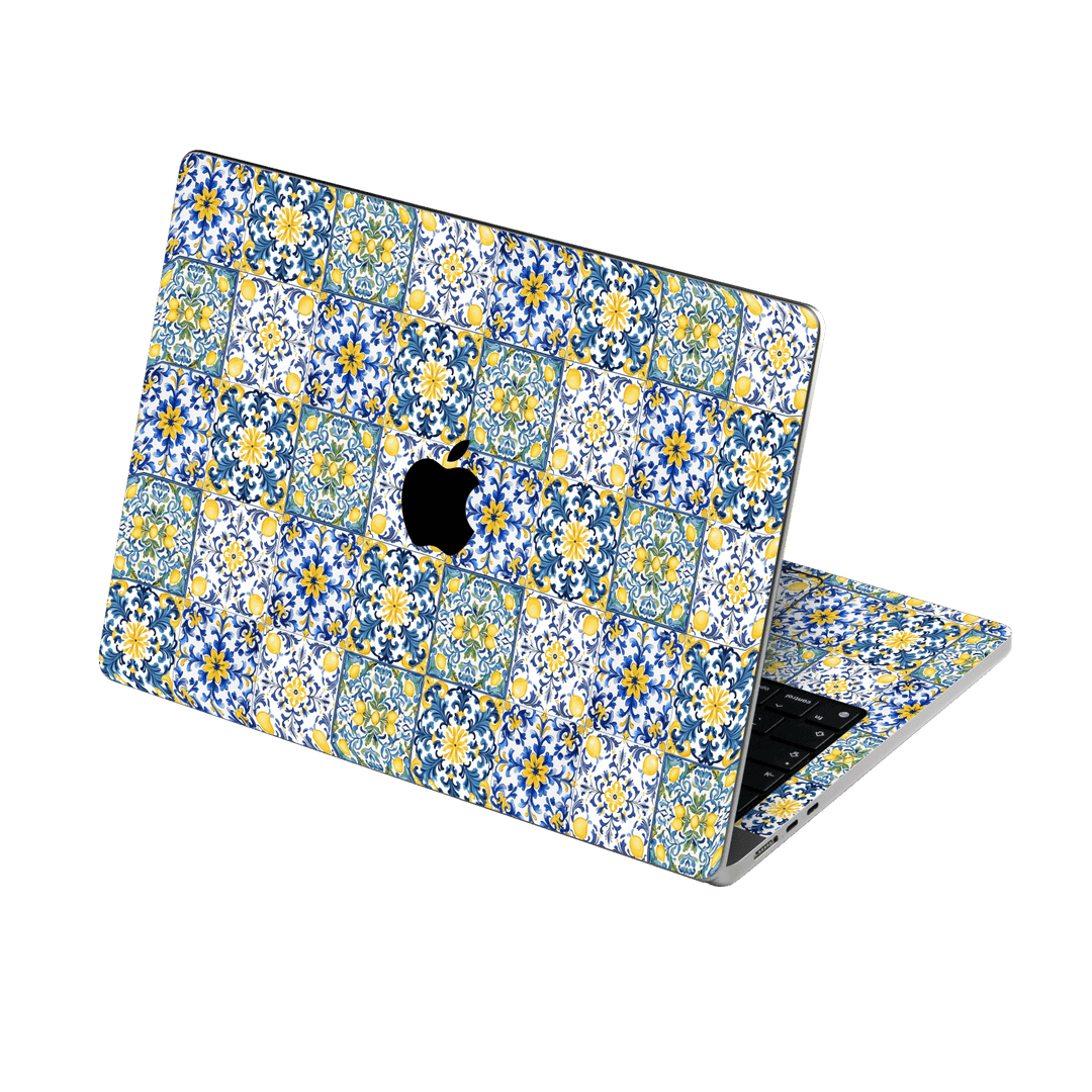 MacBook AIR 13.6" (2022/2024) Custom Printed SIGNATURE “Tile d’Amalfi Coast” Ceramic Skin Wrap Sticker Decal Cover Protector by QSKINZ | QSKINZ.COM