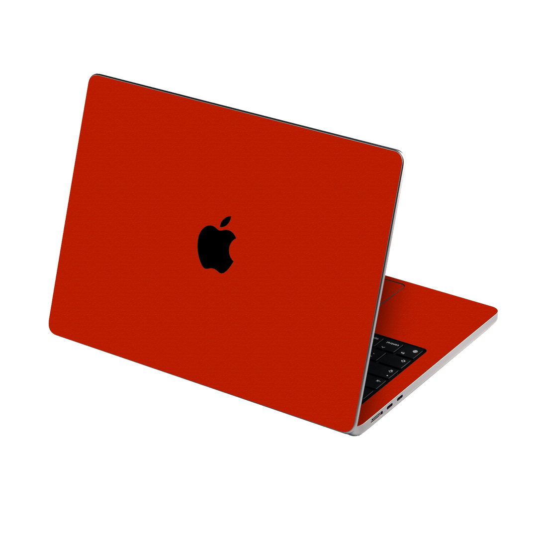MacBook AIR 13.6" (2025, M4) Luxuria Red Cherry Juice Matt 3D Textured Skin Wrap Sticker Decal Cover Protector by QSKINZ | qskinz.com