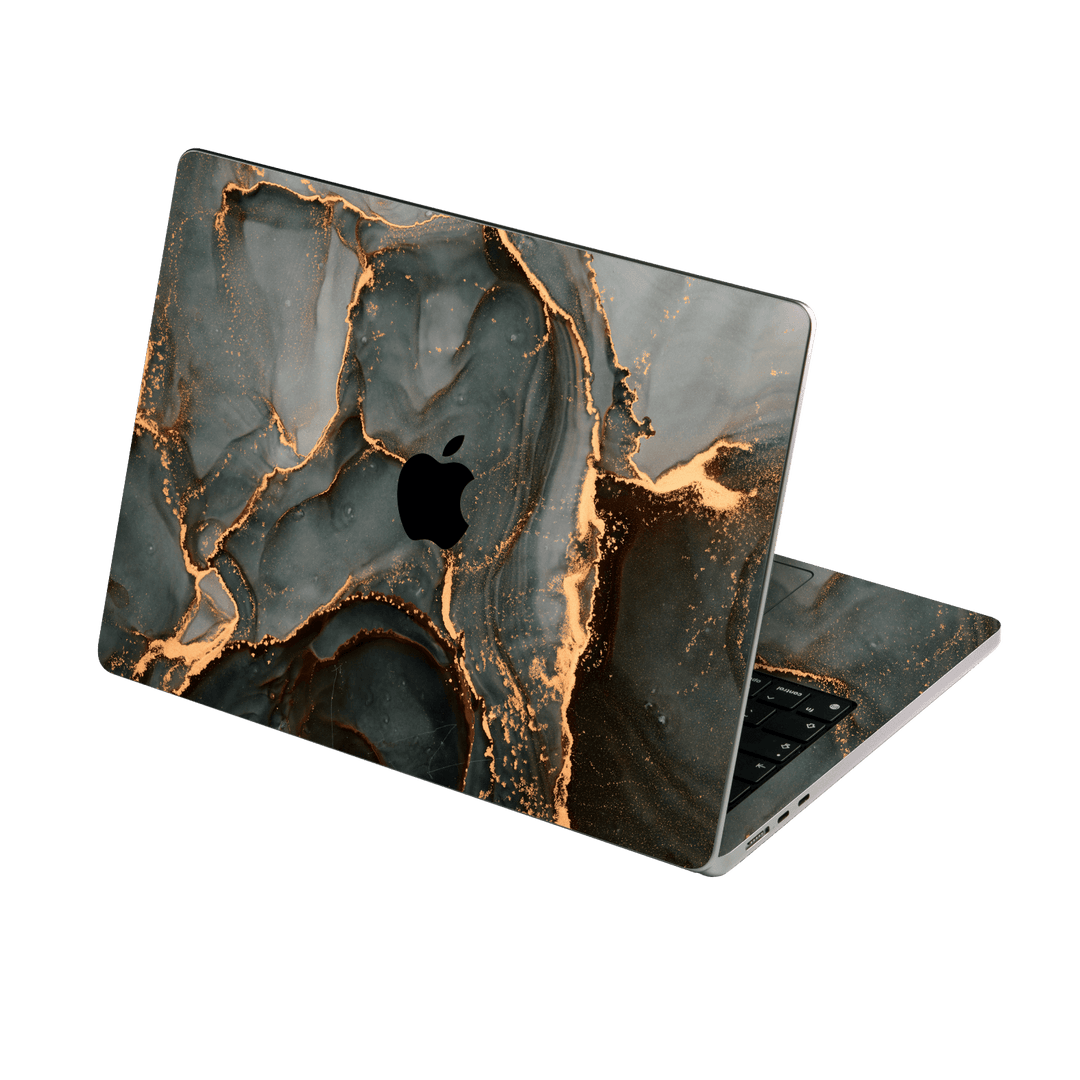 MacBook AIR 13.6" (2025, M4) Print Printed Custom SIGNATURE AGATE GEODE Deep Forest Skin, Wrap, Decal, Protector, Cover by QSKINZ | qskinz.com