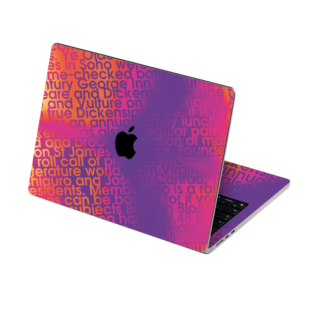 MacBook AIR 13.6" (2025, M4) Print Printed Custom SIGNATURE Inferno Swirl Gradient Skin Wrap Sticker Decal Cover Protector by QSKINZ | QSKINZ.COM