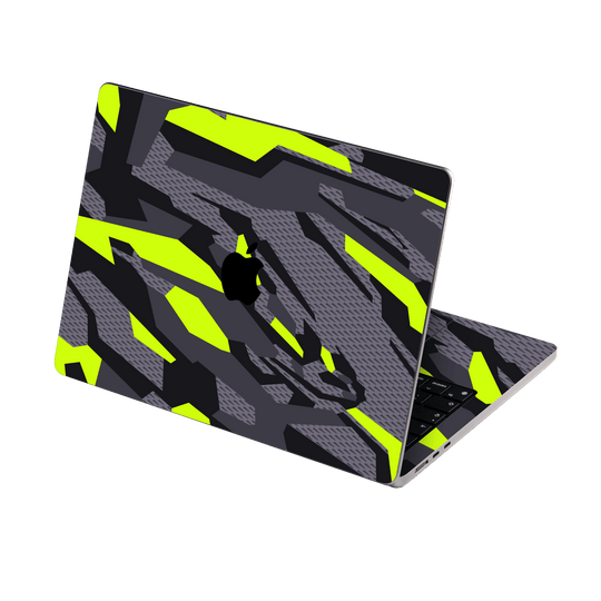 MacBook Air 15" (2025, M4) Print Printed Custom SIGNATURE Abstract Green Camouflage Skin Wrap Sticker Decal Cover Protector by QSKINZ | qskinz.com