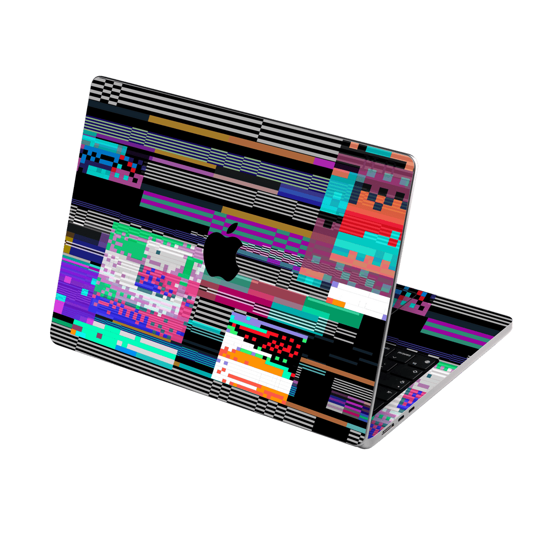 MacBook Air 15" (2025, M4) Print Printed Custom SIGNATURE Glitchscape Glitch No Signal Colours Skin Wrap Sticker Decal Cover Protector by QSKINZ | QSKINZ.COM