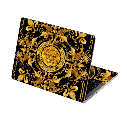 MacBook PRO 14” (2024, M4) Print Printed Custom SIGNATURE Baroque Gold Ornaments Skin Wrap Sticker Decal Cover Protector by QSKINZ | qskinz.com