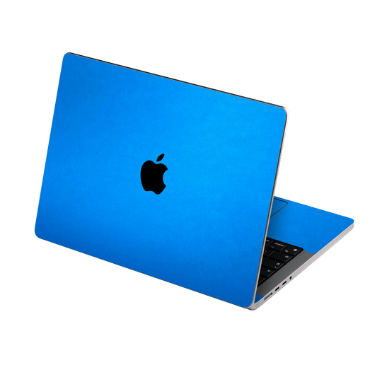 MacBook PRO 14” (2024, M4) Satin Blue Metallic Matt Matte Skin Wrap Sticker Decal Cover Protector by QSKINZ | qskinz.com