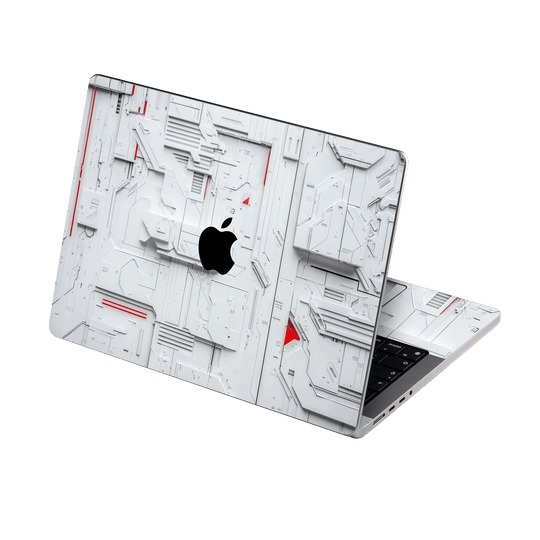 MacBook PRO 16" (2021/2023) Print Printed Custom SIGNATURE Interstellar White Spaceship Skin Wrap Sticker Decal Cover Protector by QSKINZ | QSKINZ.COM