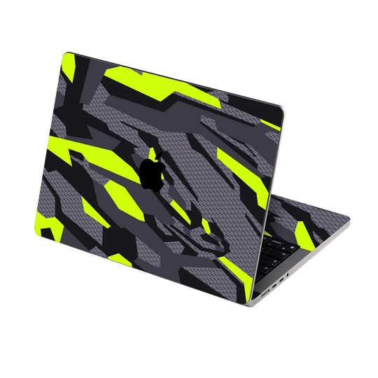 MacBook PRO 16” (2024, M4) Print Printed Custom SIGNATURE Abstract Green Camouflage Skin Wrap Sticker Decal Cover Protector by QSKINZ | qskinz.com