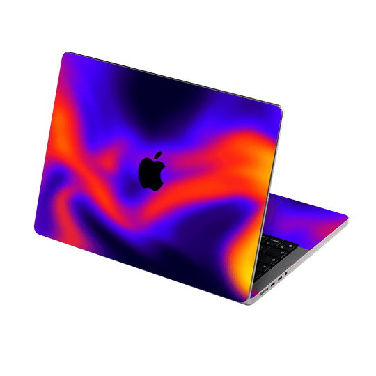 MacBook PRO 16” (2024, M4) Print Printed Custom SIGNATURE Infrablaze Infrared Thermal Neon Skin Wrap Sticker Decal Cover Protector by QSKINZ | QSKINZ.COM