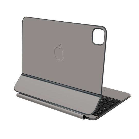 Magic Keyboard for iPad PRO 13” (M4, 2024) Soft-Touch Matte StealthMatte Lunar Light Grey Skin Wrap Sticker Decal Cover Protector by QSKINZ | qskinz.com
