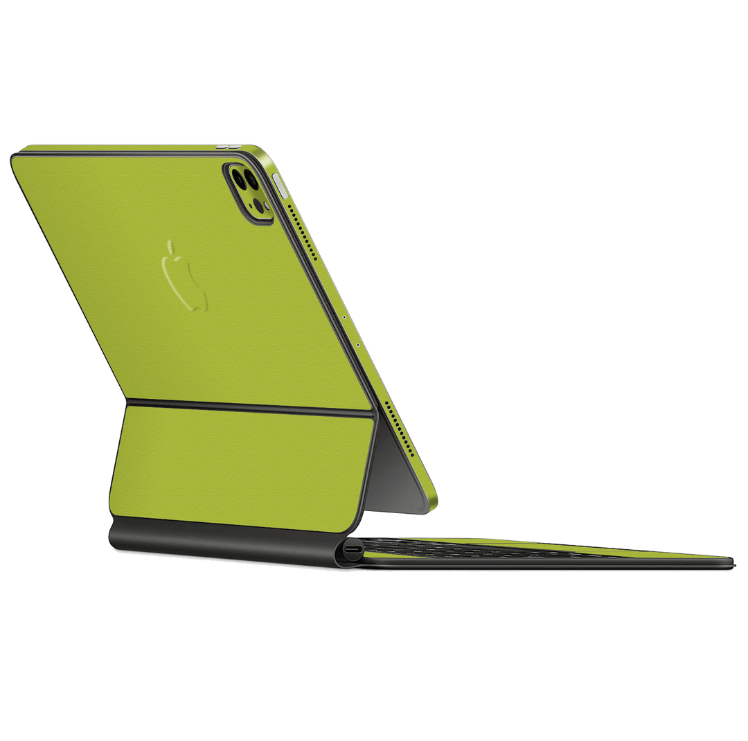 Magic Keyboard for iPad Pro 12.9" (Gen 3-4) Luxuria Lime Green Matt 3D Textured Skin Wrap Sticker Decal Cover Protector by QSKINZ | qskinz.com