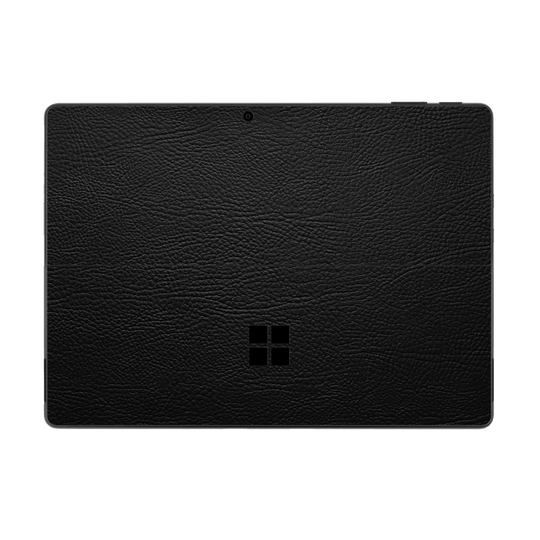 Microsoft Surface Pro 10 Luxuria BLACK LEATHER Riders Skin Wrap Sticker Decal Cover Protector by QSKINZ | qskinz.com