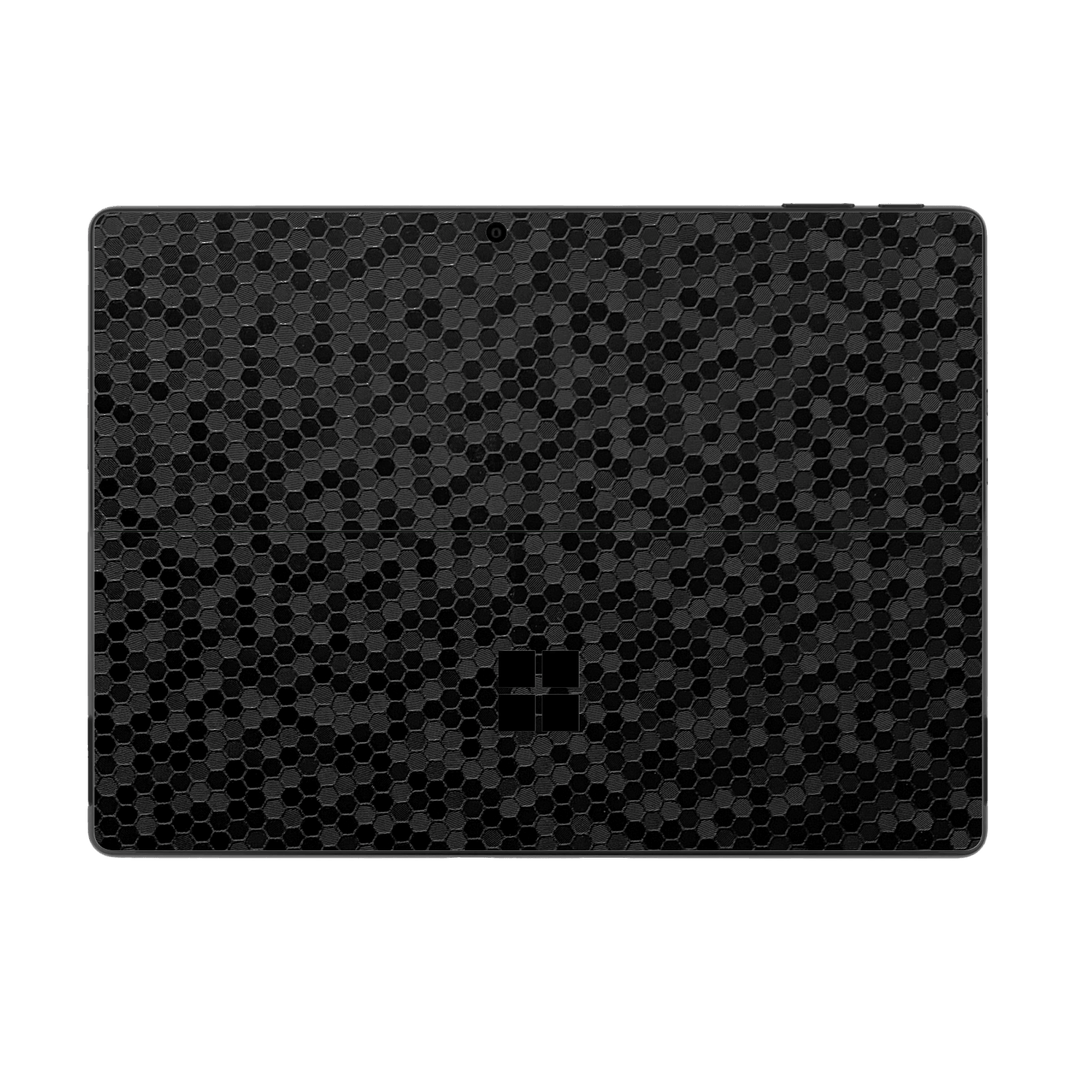 Microsoft Surface Pro 10 Luxuria Black Honeycomb 3D Textured Skin Wrap Sticker Decal Cover Protector by QSKINZ | qskinz.com