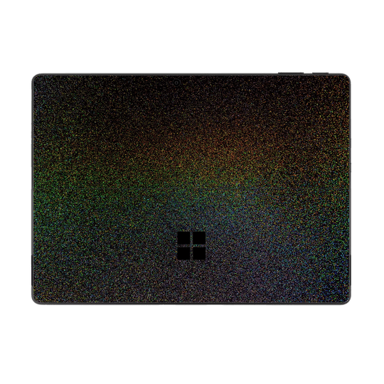 Microsoft Surface Pro 11 GALAXY Galactic Black Milky Way Rainbow Sparkling Metallic Gloss Finish Skin Wrap Sticker Decal Cover Protector by QSKINZ | qskinz.com