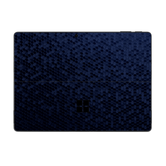 Microsoft Surface Pro 11 Luxuria Navy Blue Honeycomb 3D Textured Skin Wrap Sticker Decal Cover Protector by QSKINZ | qskinz.com