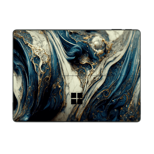 Microsoft Surface Pro 11 Printed Custom SIGNATURE Agate Geode Naia Ocean Blue Stone Skin Wrap Sticker Decal Cover Protector by QSKINZ | qskinz.com