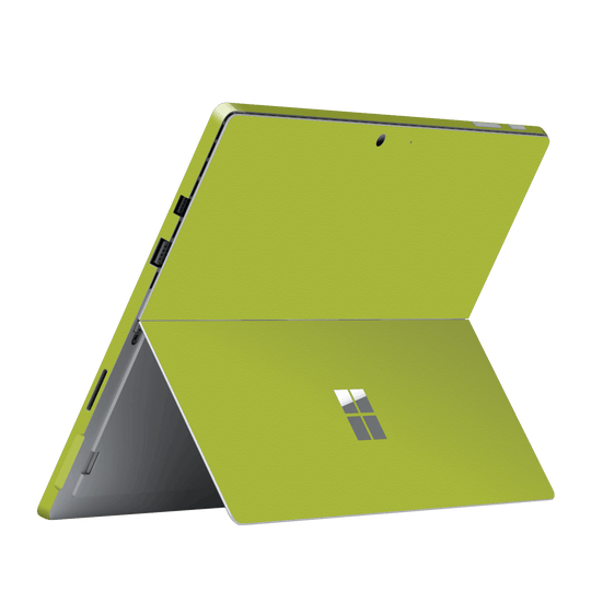 Microsoft Surface Pro 7 Luxuria Lime Green Matt 3D Textured Skin Wrap Sticker Decal Cover Protector by QSKINZ | qskinz.com