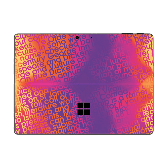 Microsoft Surface Pro 9 Print Printed Custom SIGNATURE Inferno Swirl Gradient Skin Wrap Sticker Decal Cover Protector by QSKINZ | QSKINZ.COM