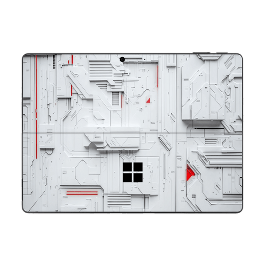 Microsoft Surface Pro 9 Print Printed Custom SIGNATURE Interstellar White Spaceship Skin Wrap Sticker Decal Cover Protector by QSKINZ | QSKINZ.COM