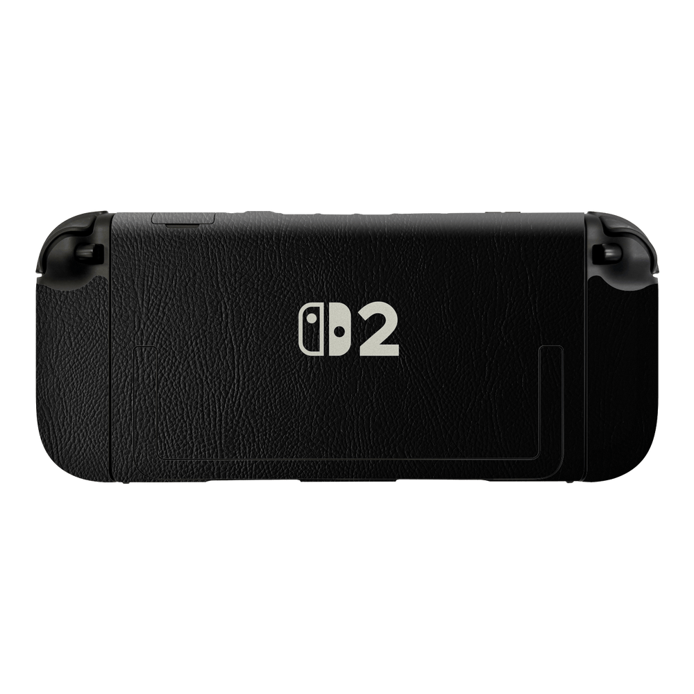 Nintendo Switch 2 Console Luxuria BLACK LEATHER Riders Skin Wrap Sticker Decal Cover Protector by QSKINZ | qskinz.com