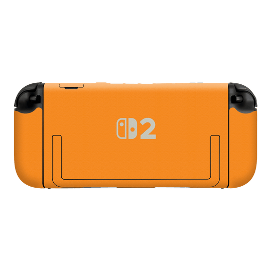 Nintendo Switch 2 Console Luxuria Sunrise Orange Matt 3D Textured Skin Wrap Sticker Decal Cover Protector by QSKINZ | qskinz.com