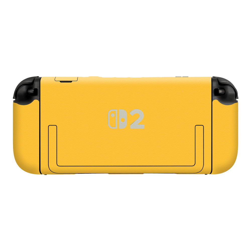 Nintendo Switch 2 Console Luxuria Tuscany Yellow Matt 3D Textured Skin Wrap Sticker Decal Cover Protector by QSKINZ | qskinz.com