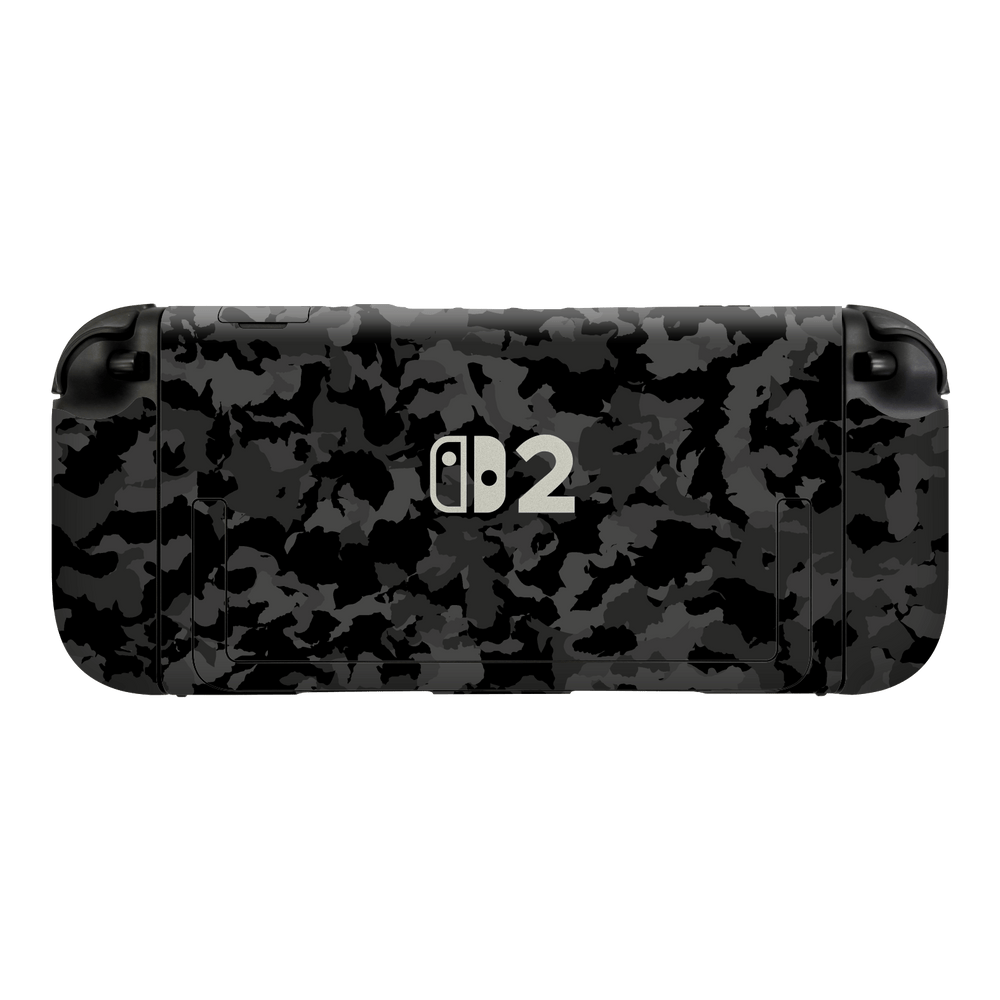Nintendo Switch 2 Console Print Printed Custom SIGNATURE Camouflage Camo DARK SLATE Skin Wrap Sticker Decal Cover Protector by QSKINZ | qskinz.com