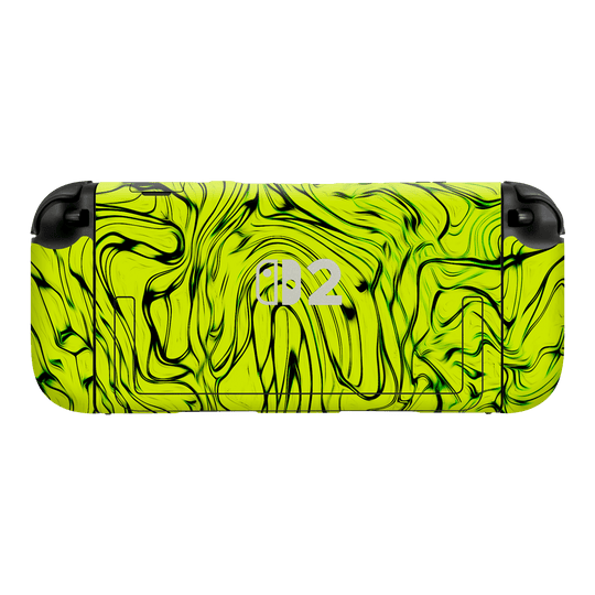 Nintendo Switch 2 Console Print Printed Custom SIGNATURE Hypnotic Green Electric Jade Skin Wrap Sticker Decal Cover Protector by QSKINZ | QSKINZ.COM