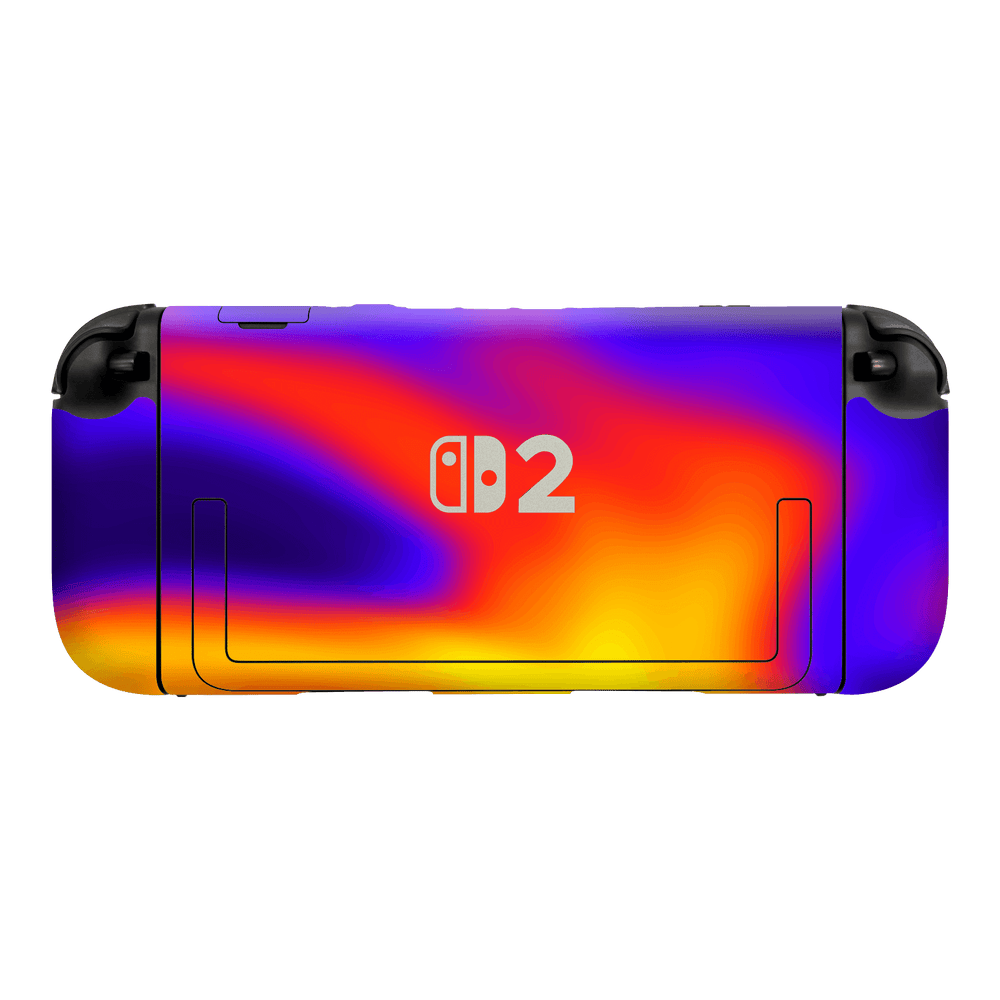Nintendo Switch 2 Console Print Printed Custom SIGNATURE Infrablaze Infrared Thermal Neon Skin Wrap Sticker Decal Cover Protector by QSKINZ | QSKINZ.COM