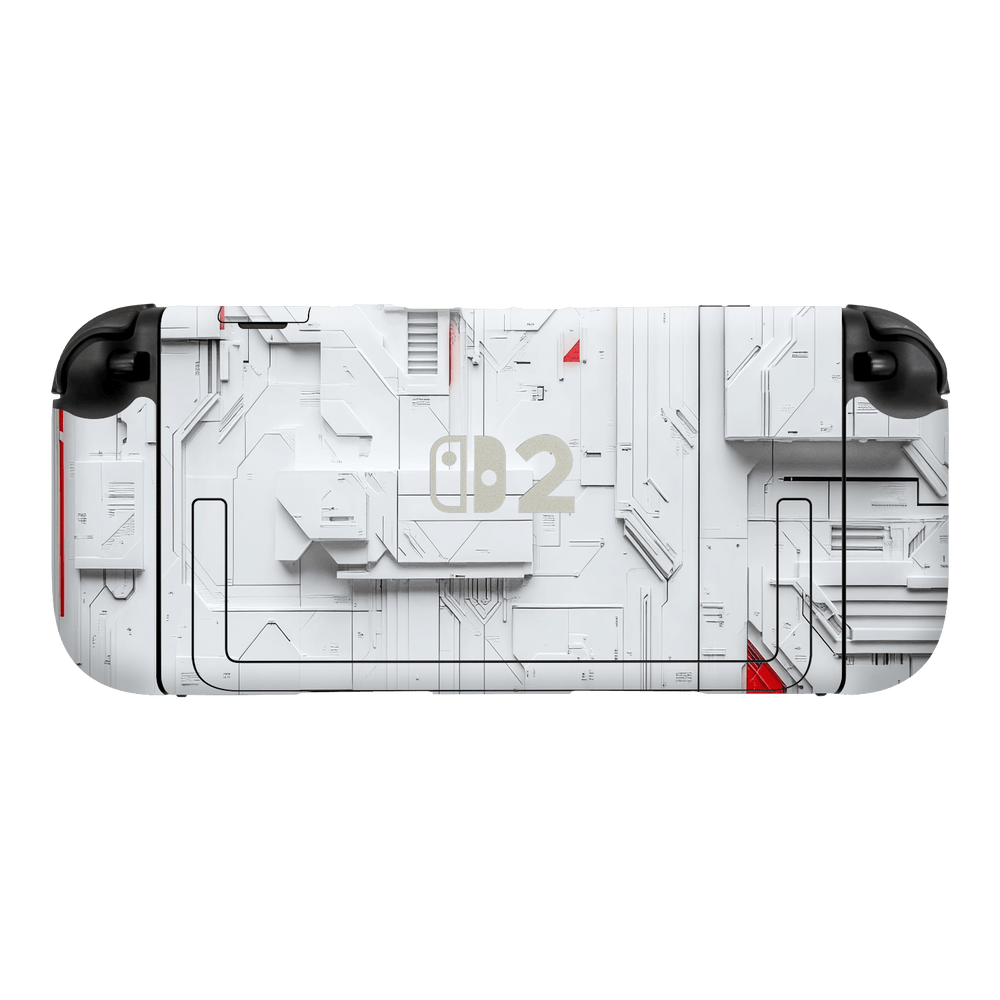 Nintendo Switch 2 Console Print Printed Custom SIGNATURE Interstellar White Spaceship Skin Wrap Sticker Decal Cover Protector by QSKINZ | QSKINZ.COM
