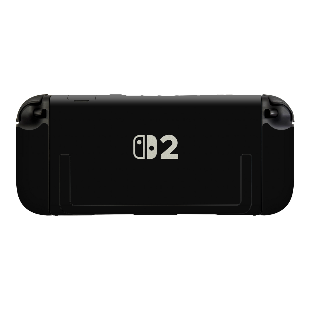 Nintendo Switch 2 Console Soft-Touch Matte StealthMatte Phantom Black Skin Wrap Sticker Decal Cover Protector by QSKINZ | qskinz.com