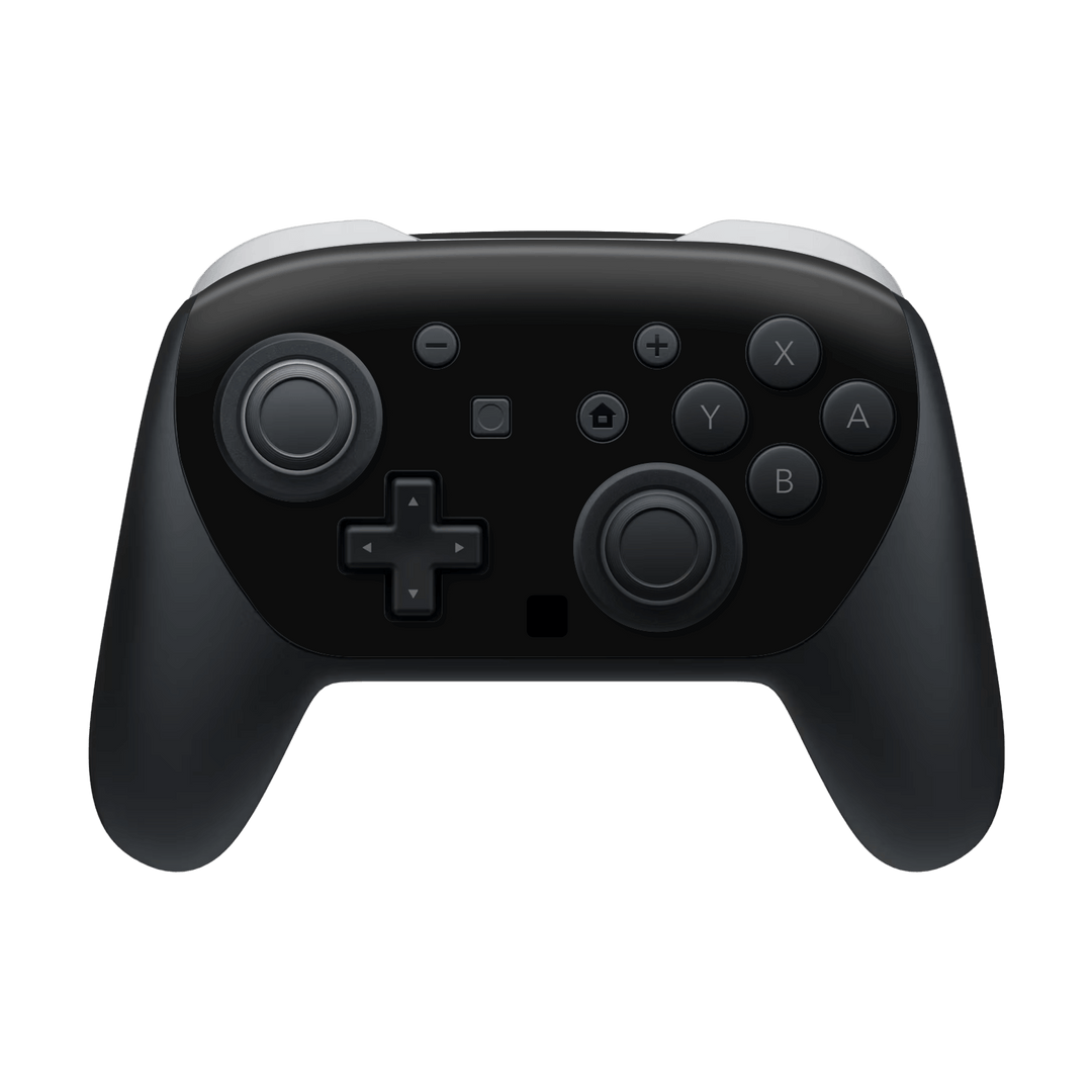 Nintendo Switch 2 PRO CONTROLLER Soft-Touch Matte StealthMatte Phantom Black Skin Wrap Sticker Decal Cover Protector by QSKINZ | qskinz.com
