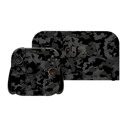 Nintendo Switch 2 Print Printed Custom SIGNATURE Camouflage Camo DARK SLATE Skin Wrap Sticker Decal Cover Protector by QSKINZ | qskinz.com
