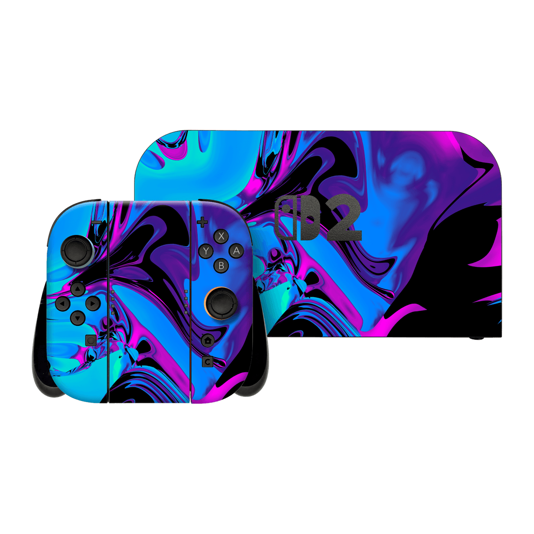 Nintendo Switch 2 Print Printed Custom SIGNATURE Rainy Night in Bangkok Skin Wrap Sticker Decal Cover Protector by QSKINZ | qskinz.com