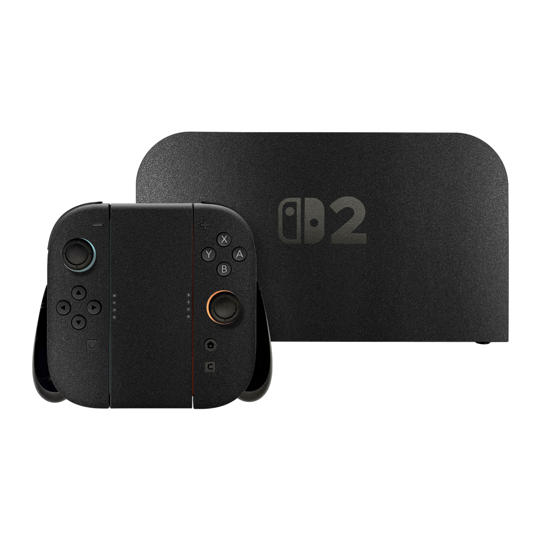 Nintendo Switch 2 Space Grey Metallic Matt Matte Skin Wrap Sticker Decal Cover Protector by QSKINZ | qskinz.com