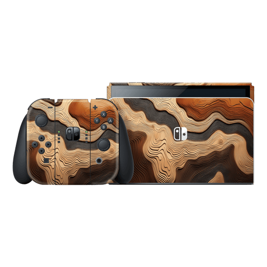 Nintendo Switch OLED Print Printed Custom SIGNATURE Dune Écru Neutral Earth Colours Skin Wrap Sticker Decal Cover Protector by QSKINZ | QSKINZ.COM