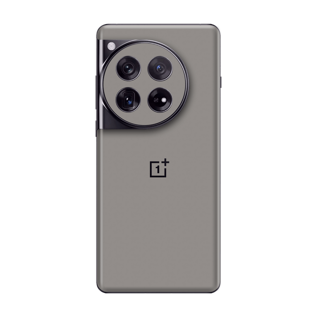 OnePlus 12 Soft-Touch Matte StealthMatte Lunar Light Grey Skin Wrap Sticker Decal Cover Protector by QSKINZ | qskinz.com