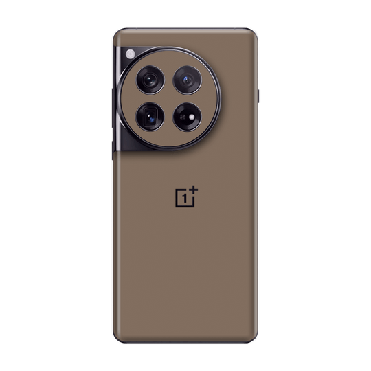 OnePlus 12 Soft-Touch Matte StealthMatte Mocha Taupe Neutral Skin Wrap Sticker Decal Cover Protector by QSKINZ | qskinz.com