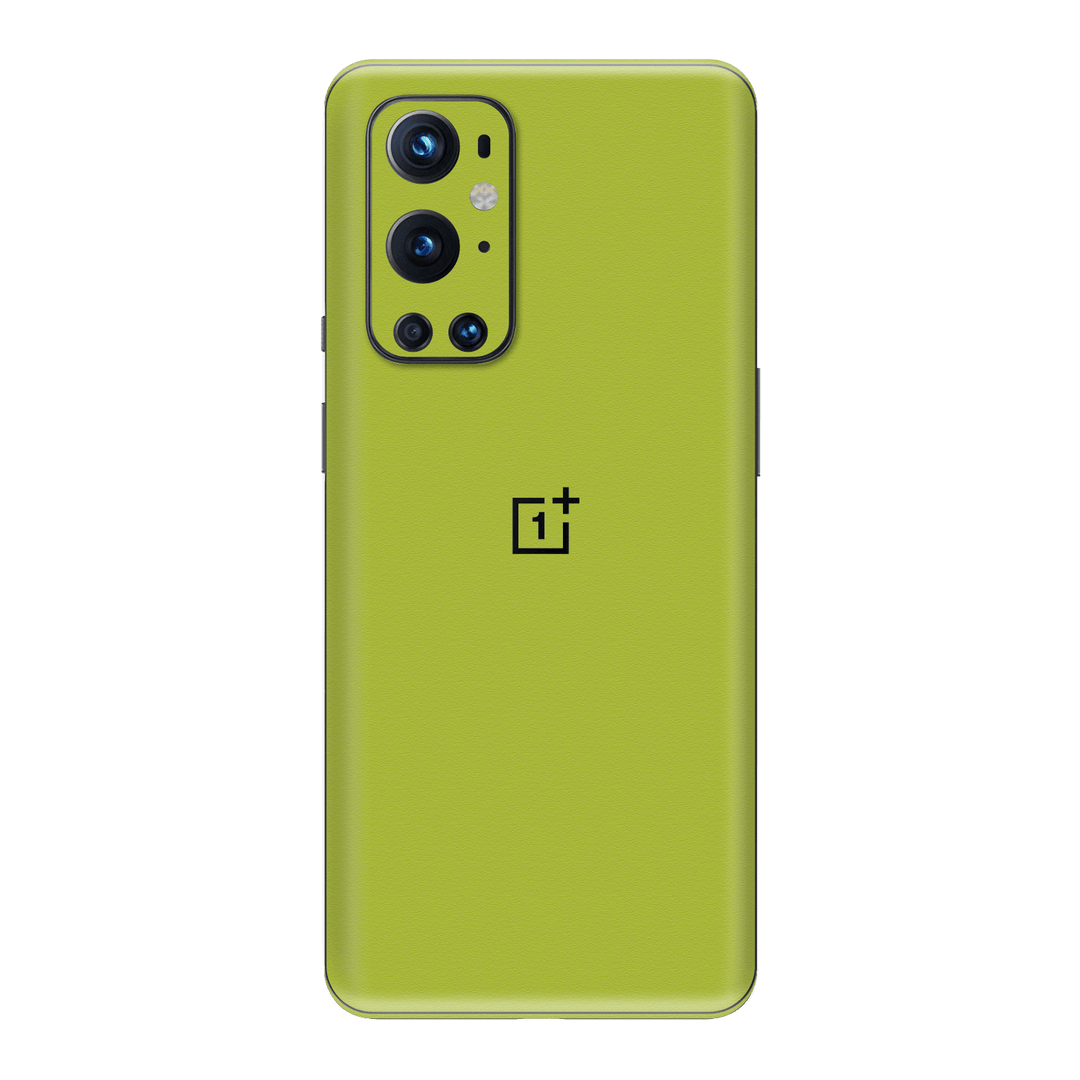 OnePlus 9 PRO Luxuria Lime Green Matt 3D Textured Skin Wrap Sticker Decal Cover Protector by QSKINZ | qskinz.com