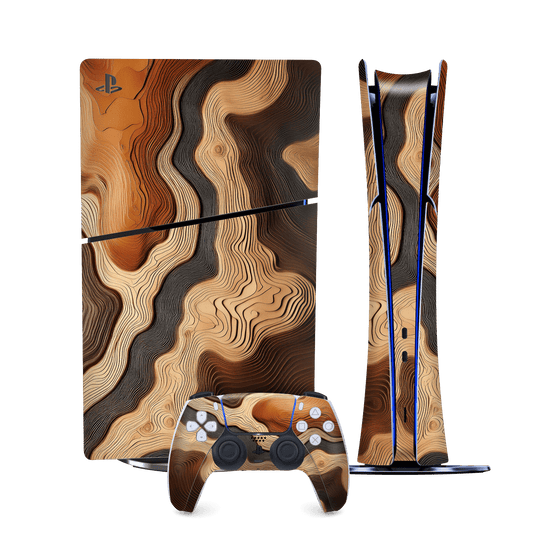 PS5 Slim (Digital Edition) Print Printed Custom SIGNATURE Dune Écru Neutral Earth Colours Skin Wrap Sticker Decal Cover Protector by QSKINZ | QSKINZ.COM