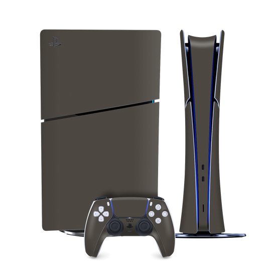 PS5 Slim (Digital Edition) Soft-Touch Matte StealthMatte Mystiq Dark Grey Skin Wrap Sticker Decal Cover Protector QSKINZ | qskinz.com