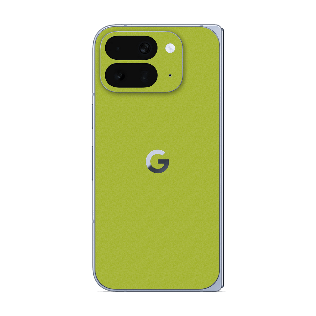 Pixel 10 Pro FOLD Luxuria Lime Green Matt 3D Textured Skin Wrap Sticker Decal Cover Protector by QSKINZ | qskinz.com