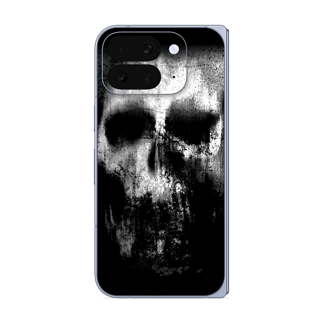 Pixel 10 Pro FOLD Print Printed Custom SIGNATURE Horror Black & White SKULL Skin, Wrap, Decal, Protector, Cover by QSKINZ | qskinz.com