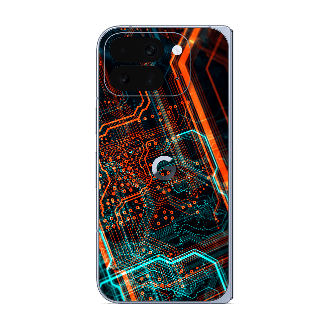 Pixel 10 Pro FOLD Print Printed Custom SIGNATURE NEON PCB Board Skin Wrap Sticker Decal Cover Protector by QSKINZ | qskinz.com