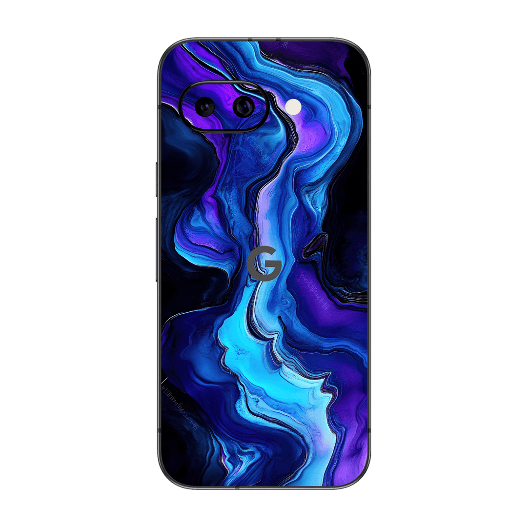 Pixel 9 Custom Printed SIGNATURE “Agate Geode Blue Marble” Art Skin Wrap Sticker Decal Cover Protector by QSKINZ | QSKINZ.COM