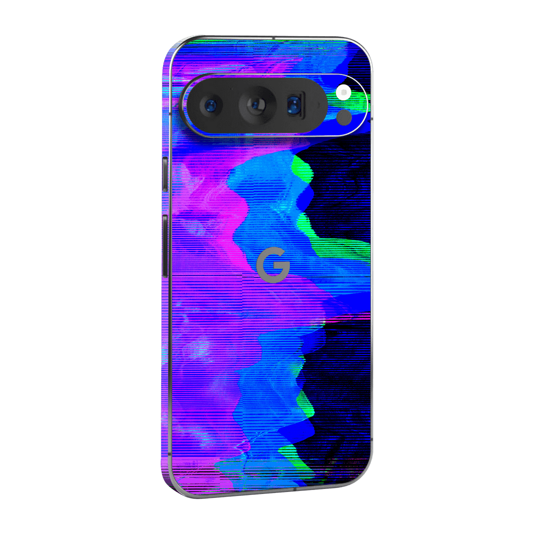 Pixel 9 PRO XL Custom Printed SIGNATURE “Andromeda” Blue Purple Wave Skin Wrap Sticker Decal Cover Protector by QSKINZ | QSKINZ.COM