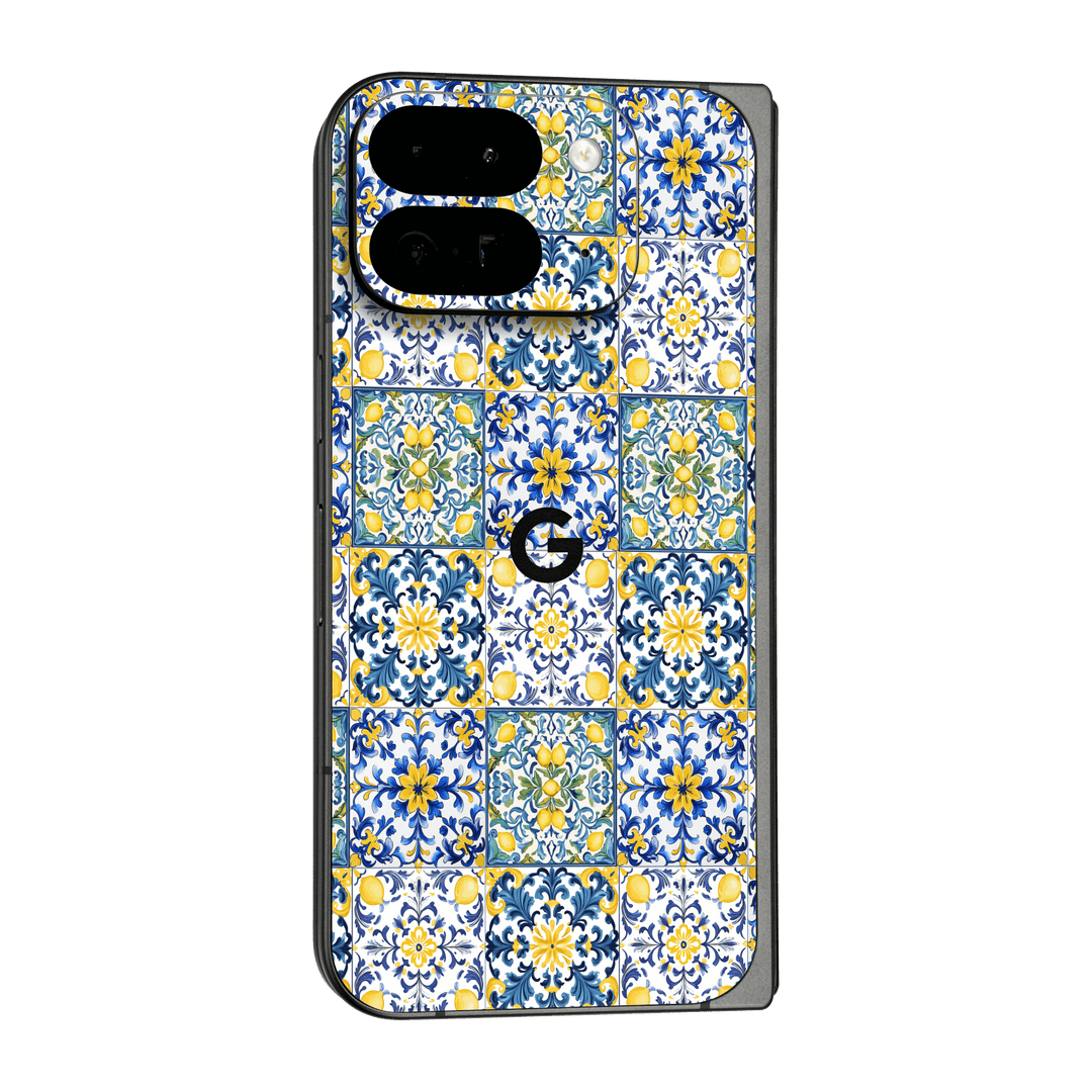 Pixel 9 Pro FOLD Custom Printed SIGNATURE “Tile d’Amalfi Coast” Ceramic Skin Wrap Sticker Decal Cover Protector by QSKINZ | QSKINZ.COM