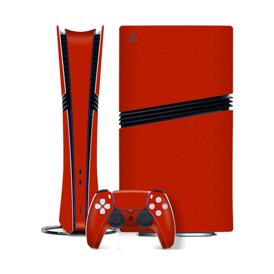 PlayStation 5 PRO (PS5 PRO) Luxuria Red Cherry Juice Matt 3D Textured Skin Wrap Sticker Decal Cover Protector by QSKINZ | qskinz.com